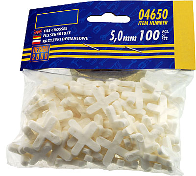 Křížky obkladačské plastové 5 mm 100 ks